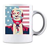 RaMedia Donald Trump American Flag Artwork Tasse Classique de thé Tasse de café