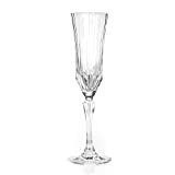 RCR 25948020106 Adagio Luxion Crystal Lot de 6 Verres à Champagne, Flûtes à Champagne en Cristal, 180 ml, Compatibles Lave-Vaisselle, ...