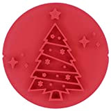 Rhinogon Tampon à embosser pour sapin de Noël pour fondant, glaçage, cupcake, cookie, décoration