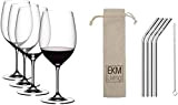 Riedel Vinum Cabernet Sauvignon/Merlot Lot de 4 verres à vin rouge en cristal 6416/0 x2
