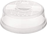 Rotho Basic Couverture micro-ondes, Plastique (PP) sans BPA, transparent, (26.5 x 26.5 x 6.5 cm)