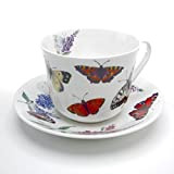 Roy Kirkham Butterfly Garden Breakfast Cup and Saucer 0.45L