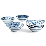 Rsvp 567 gram décoratifs japonais bols en porcelaine, Lot de 6