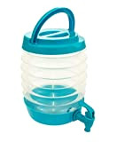 RSW Distributeur de boissons pliable en plastique avec robinet Bleu 3,3 l