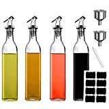 Ruining Bouteille en verre pour huile d'olive, 500ml Bouteille Huile, Distributeur D'huile D'olive, Distributeurs d'Huile et de Vinaigre Passe au ...