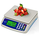 RUJIXU Balance de Cuisine électronique 30 kg Balance Alimentaire numérique avec écran LCD Inclus Adaptateur Secteur 6 V (Size : ...