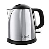 Russell Hobbs Bouilloire 1L, Ebullition Rapide, Marquage Tasses, Ouverture Facile, Design Compact - 24990-70 Victory