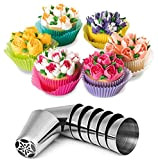 Russian Piping Tips Set, Wowdecor 24pcs Cake Cupcake Decorating Supplies Kit, Icing Nozzles Flowers Shaped, Frosting Bags and Tips Baking ...