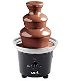 Salta fondues Fontaine à Chocolat sur 3 étages, 90w 0.5l Corps en Acier Inoxydable de Grande Taille avec un pot ...