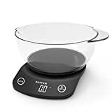 Salter 1074 BKDR Vega Balance de Cuisine Électronique avec Bol, Pèse Numérique pour Aliments et Liquides, Bol est Compatible Lave-Vaisselle, ...