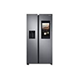 Samsung RS6HA8880S9/EF Réfrigérateur - Side by Side avec Family Hub, Réfrigérateur de 389L, Congélateur de 225L, 406 KwH/An
