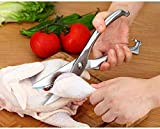 seaNpem Cisailles à volaille robustes en acier inoxydable avec poignée à ressort et verrou de sécurité, pour couper le poulet, ...