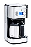 Senya cafetière électrique programmable Inox Hot Coffee, verseuse isotherme en acier inoxydable, fonction sélecteur d’arôme, maintien au chaud, 1,2L, 800W, ...