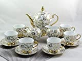 Service à thé ou café 15 pièces, décor en or "Golddekor"