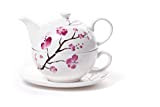Service à thé Shamila "cerisier en fleurs"