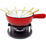 Set à fondue ToCis Big BBQ « Holsten » avec 6 fourchettes | Fondue au fromage avec réchaud 1,5L en ...