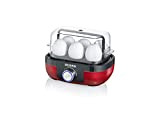 SEVERIN Cuit-œufs 420 W, Appareil de cuisson pour 1 à 6 œufs, Doseur d'Eau Gradué et Perce-Œufs Inclus, Cuiseur à ...