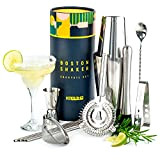 Shaker Boston Cocktail INOX Pro, Boston Shaker Professionnel Kit pour Faire des Cocktails et Coffret Personnalisable, Cadeaux Femme Homme Accessoire ...