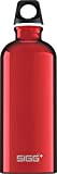 SIGG Traveller Red Bouteille réutilisable (0.6 L), Bouteille hermétique sans substances nocives, Bouteille en aluminium ultra-légère