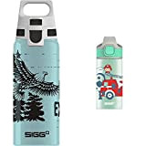 SIGG WMB One Brave Eagle Gourde enfant (0,6 L), bouteille d'eau avec bouchon étanche, gourde réutilisable en aluminium sans substances ...