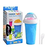 Slushy Maker Frozen Magic with Straw Spoon Slush Ice Maker Cup Slush Ice Maker Make Your Own Cleaning Agent Including ...