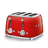 Smeg TSF03RDEU Grille-pain 4 tranches Rouge