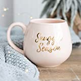 Snuggle Season Tasse à café fantaisie avec poignée en céramique pour café, thé, boissons chaudes ou froides, cadeau de Noël ...
