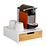 SoBuy® FRG179-WN Boîte de Rangement à tiroir pour Capsules de thé et café Boîte à Capsules de Café, Boîte à ...