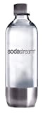 SodaStream - Bouteille en PET de 1 litre de haute qualité avec base et couvercle en acier inoxydable - peut ...