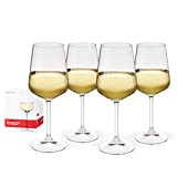Spiegelau 4670182 17,8 x 17,8 x 23,2 cm Style vin Blanc en Verre, Lot de 4, Transparent