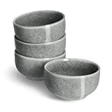 SPRINGLANE Petits bols en grès du service de vaisselle gris, service de table - 4 piéces