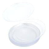 Stackables - Lot de 20 assiettes en plastique transparent fines et légères de 17,8 cm, élégantes assiettes à dessert réutilisables ...