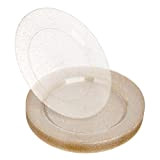 STACKABLES Lot de 20 assiettes rondes en plastique rigide - Multi-usage - Pour mariages et fêtes - Assiettes de 26,7 ...