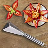 Stainless Steel Fruit Carving Knife, Couteau à découper en acier inoxydable, Triangular Shape Fruit Vegetable Knife Slicer, Kitchen Carving Cutter ...