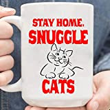 Stay Home Snuggle Cats Mug