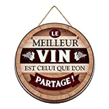 STC Pancarte sur Le thème du Vin - Effet tonneau