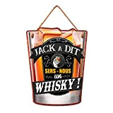 STC Plaque Forme de Verre à Whisky - Jack a Dit - Déco
