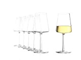 STÖLZLE LAUSITZ verres à vin blanc Power 400 ml I verres à vin blanc lot de 6 I verres modernes ...