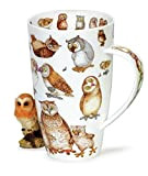 Stunning Bird Lover Owl Twitters Dunoon Fine Bone China Large Mug Henley Style by Dunoon
