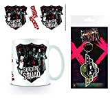 Suicide Squad, Deniable Expendable Tasse À Café Mug (9x8 cm) Et 1 Suicide Squad, Porte-Clés (15x7 cm)