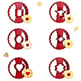 SUNSK Emporte-Pièces Biscuit Moule à Biscuits en Fleur Emporte Piece en Forme de Cœur Étoile Cercle Moule Donuts Décoration de ...