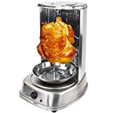 Syntrox Germany R-8021 Grill vertical tournant pour kebab / poulet en acier inoxydable