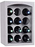 Talous Buon Vino Étagère à vins - Casier range porte bouteilles empilables en polystyrène - 35 x 29,5 x 50 cm - pour 12 bouteilles