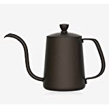 TAMUME 350 ml Revêtement en Téflon Noir 5 mm col de cygne Bec Drip Pot pour Service à café en ...
