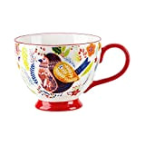 Tasses en céramique à motif floral peintes à la main 15 OZ, grandes tasses pour le lait, le café, le ...