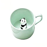 Tasses en céramique pour lait, café, thé tasse pour petit déjeuner avec animal 3D, boisson du matin, ou pour les ...