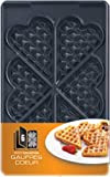 Tefal Coffret Snack Collection de 2 plaques gaufres cœur + livre de recettes XA800612, Noir