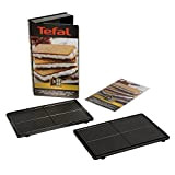 Tefal Coffret Snack Collection de 2 plaques gaufrettes + livre de recettes XA800512, Noir