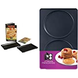 Tefal Coffret Snack Collection de 2 plaques grill-panini + livre de recettes XA800312 & Coffret Snack Collection de 2 plaques ...