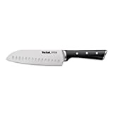 Tefal Ice Force Couteau santoku 18,5 cm, Couteau de cuisine, Lame en acier inoxydable allemand, Performances de coupe et tranchant durables, ...